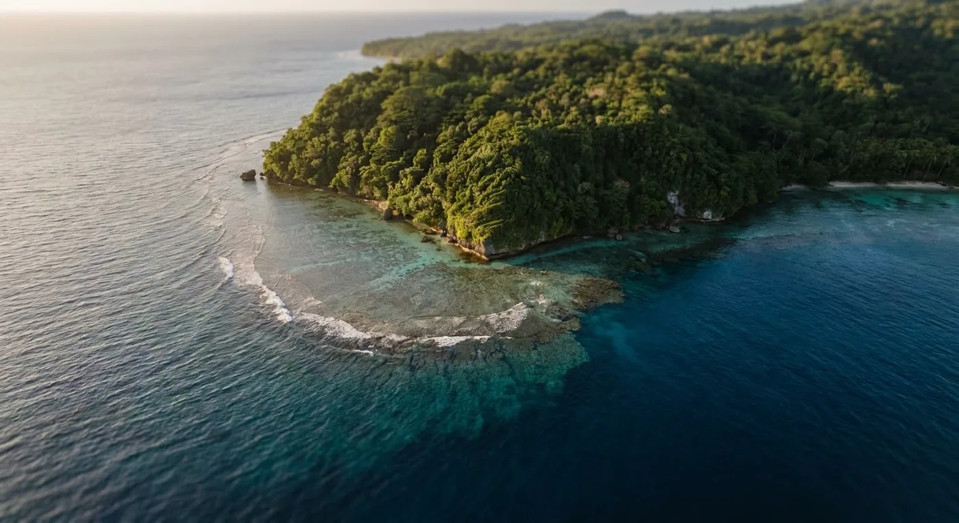 The Efate coastline, Vanuatu